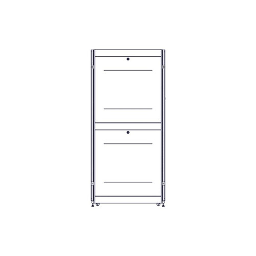 Шкаф Systeme Electric, серия Uniprom, 48U-800/1070, боковые панели 4шт, черный