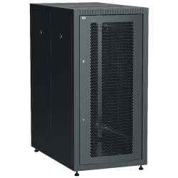 ITK LINEA E 24U 600х1000мм перф. пер. дв. задн. метал. чер.