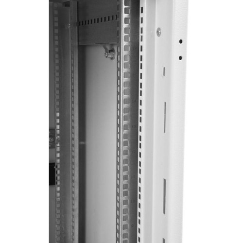 Шкаф серверный напольный ЦМО ШТК-М, IP20, 42U, 2030х800х800 мм (ВхШхГ), дверь: перфорация, боковая панель: сплошная съемная, цвет: серый