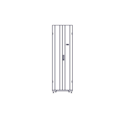 Systeme Electric mounting cabinet, Uniprom series, 42U-600/1200, 4pcs side panels, black