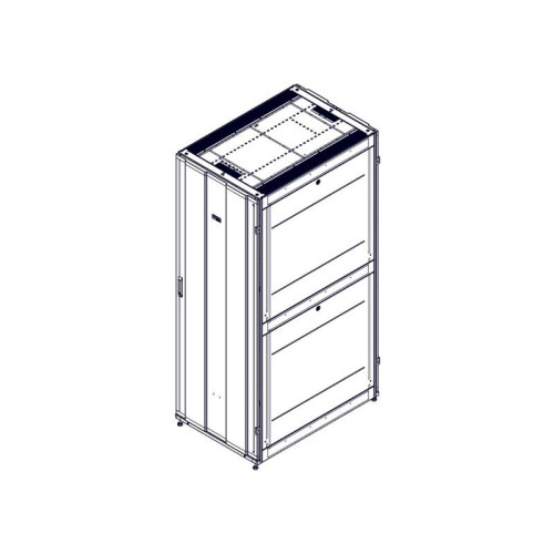 Шкаф Systeme Electric, серия Uniprom, 48U-800/1200, боковые панели 4шт, черный