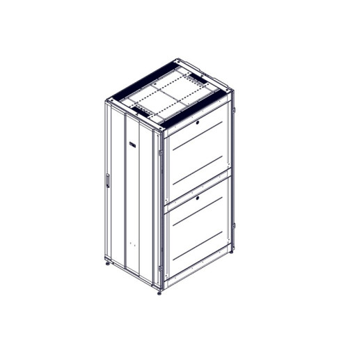 Шкаф Systeme Electric, серия Uniprom, 42U-800/1070, боковые панели 4шт, черный