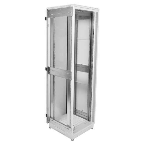 Шкаф коммутационный ЦМО (ШТК-М-42.6.8-1ААА-9005) напольный 42U 600x800мм пер.дв.стекл задн.дв.стал.лист 2 бок.пан. 550кг черный