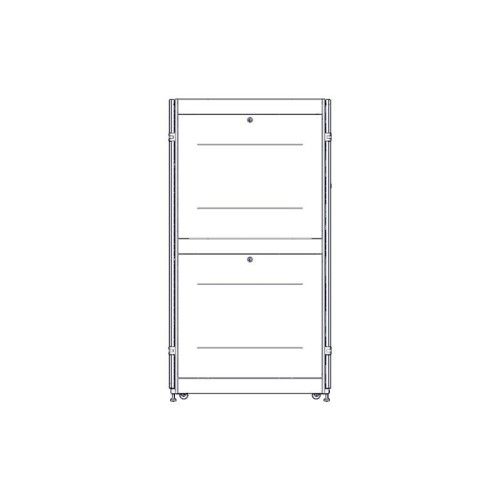 Шкаф Systeme Electric, серия Uniprom, 42U-600/1070, боковые панели 4шт, черный