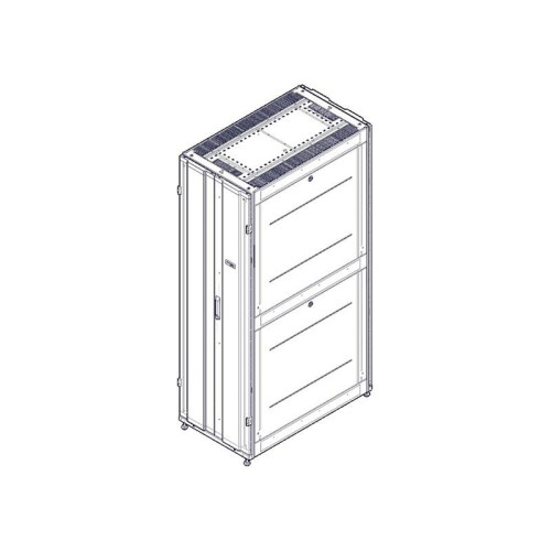 Шкаф Systeme Electric, серия Uniprom, 42U-600/1070, боковые панели 4шт, черный