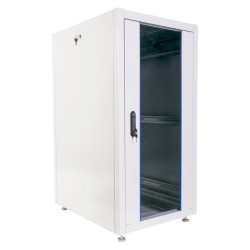 Шкаф коммутационный ЦМО (ШТК-Э-24.6.8-13АА) напольный 24U 600x800мм пер.дв.стекл металл 2 бок.пан. 540кг серый 59кг 180град. 1187мм IP20