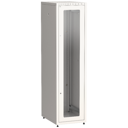 ITK LINEA E 47U 600х800мм стекл. пер. дв. задн. метал. сер.