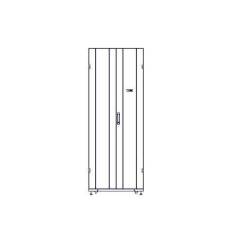 Шкаф Systeme Electric, серия Uniprom, 42U-750/1070, боковые панели 4шт, черный