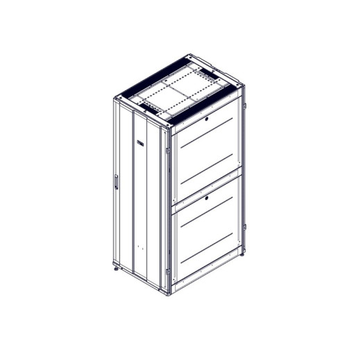 Шкаф Systeme Electric, серия Uniprom, 42U-750/1070, боковые панели 4шт, черный