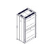 Шкаф Systeme Electric, серия Uniprom, 42U-750/1070, боковые панели 4шт, черный