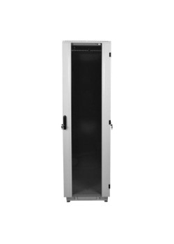 Шкаф серверный ЦМО (ШТК-М-42.6.10-1ААА-9005) напольный 42U 600x1000мм пер.дв.стекл задн.дв.стал.лист 2 бок.пан. направл.под закл.гайки 1010кг черный 855мм 133кг 180град. 2030мм IP20