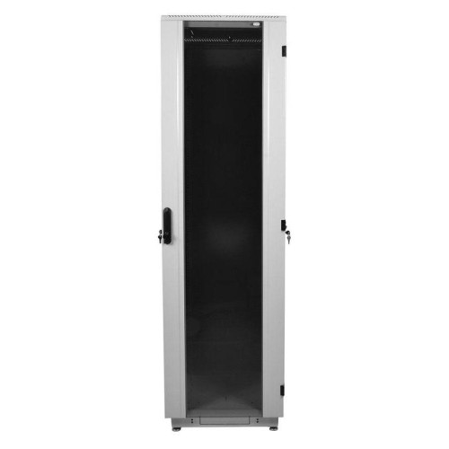 Шкаф серверный ЦМО (ШТК-М-42.6.10-1ААА-9005) напольный 42U 600x1000мм пер.дв.стекл задн.дв.стал.лист 2 бок.пан. направл.под закл.гайки 1010кг черный 855мм 133кг 180град. 2030мм IP20