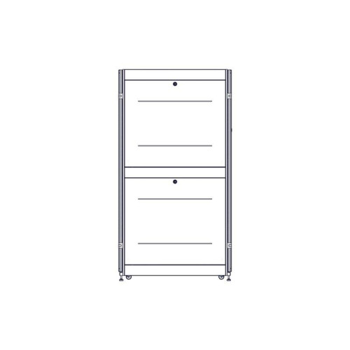 Шкаф Systeme Electric, серия Uniprom, 42U-750/1070, боковые панели 4шт, черный