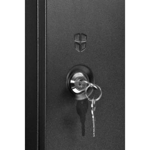 Шкаф коммутационный ЦМО ШРН-Эконом (ШРН-Э-12.650.1-9005) настенный 12U 600x650мм пер.дв.металл 65кг черный 600мм 23.22кг 180град. 608мм IP20 металл