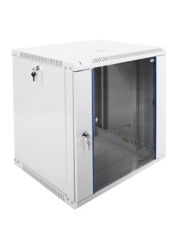 Шкаф коммутационный ЦМО ШРН-ЭКОНОМ (ШРН-Э-12.500) настенный 12U 600x520мм пер.дв.стекл 75кг серый 470мм 20.2кг 180град. 608мм