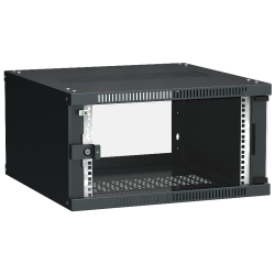 ITK Шкаф LINEA WE 6U 600x600мм дверь стекло черный