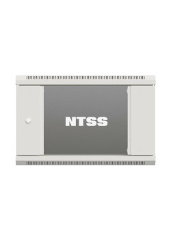 Шкаф коммутационный NTSS Премиум (NTSS-W6U6045GS-2) настенный 6U 600x450мм пер.дв.стекл 60кг серый 365мм 16кг 220град. 370мм IP20 сталь