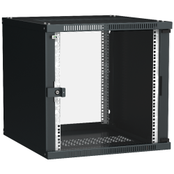 ITK Шкаф LINEA WE 9U 600x450мм дверь стекло черный