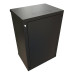 Шкаф коммутационный WRline (WR-TW-1866-SR-RAL9004) настенный 18U 600x600мм пер.дв.металл 2 бок.пан. направл.под винты 60кг черный 520мм 908мм IP20 сталь