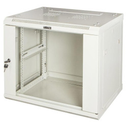 Шкаф коммутационный Lanmaster (TWT-CBWPG-6U-6X6-GY) настенный 6U 600x600мм пер.дв.стекл 60кг серый 500мм 368мм IP20 сталь