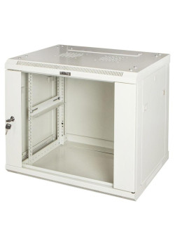 Шкаф коммутационный Lanmaster (TWT-CBWPG-6U-6X6-GY) настенный 6U 600x600мм пер.дв.стекл 60кг серый 500мм 368мм IP20 сталь