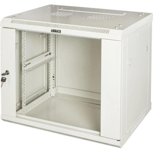Шкаф коммутационный Lanmaster Pro (TWT-CBWPG-12U-6X8-GY) настенный 12U 600x800мм пер.дв.стекл 60кг серый 700мм 33.4кг 635мм IP20 металл