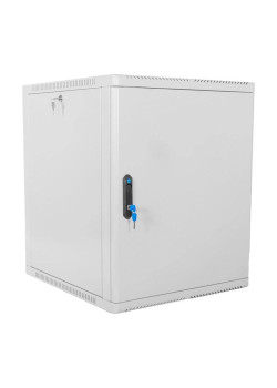 Шкаф коммутационный ЦМО (ШРН-12.350.1) настенный 12U 600x359мм пер.дв.стекл 200кг серый 300мм 180град.