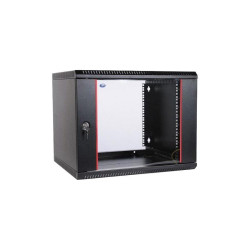 Шкаф коммутационный ЦМО ШРН-ЭКОНОМ (ШРН-Э-6.650-9005) настенный 6U 600x650мм пер.дв.стекл 65кг черный 600мм