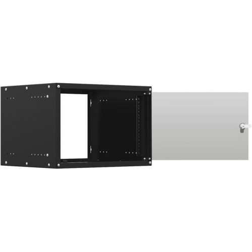 Шкаф коммутационный NTSS Lime (NTSS-WL9U5545GS-BL) настенный 9U 550x450мм пер.дв.стекл несъемн.бок.пан. 30кг черный 370мм 12кг 110град. 500мм IP20 сталь