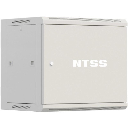 Шкаф коммутационный NTSS Премиум (NTSS-W12U6060FD) настенный 12U 570x600мм пер.дв.металл 60кг серый 500мм 27кг 220град. 635мм IP20 сталь