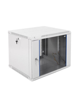 Шкаф коммутационный ЦМО ШРН-ЭКОНОМ (ШРН-Э-9.500) настенный 9U 600x520мм пер.дв.стекл 75кг серый 470мм 17.6кг 180град. 480мм
