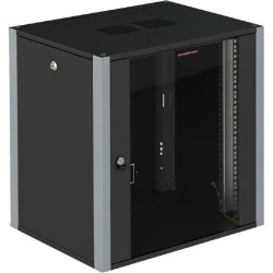 Шкаф коммутационный Sysmatrix (WP 6312.910) настенный 12U 600x350мм пер.дв.стекл 2 бок.пан. 60кг черный 200мм 20кг 585мм IP20 металл