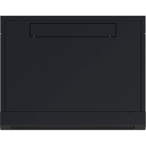 Шкаф коммутационный NTSS (NTSS-W6U6060GS-BL) настенный 6U 570x600мм пер.дв.стекл 60кг черный 500мм 18.8кг 220град. 370мм IP20 сталь