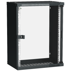 ITK Шкаф LINEA WE 15U 550x350мм дверь стекло черный