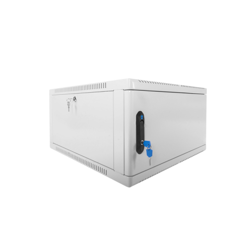 Шкаф коммутационный ЦМО (ШРН-6.500.1) настенный 6U 600x500мм пер.дв.стекл 200кг серый 470мм 180град.