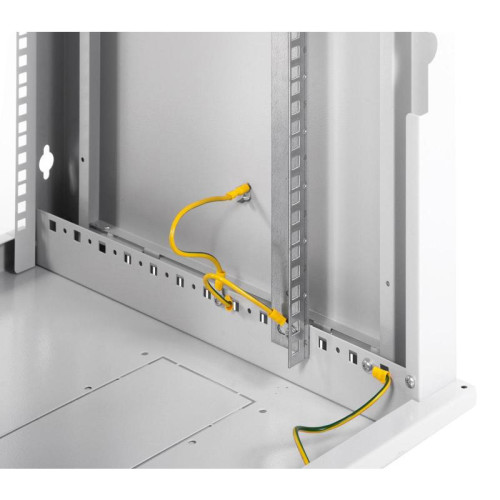 Шкаф коммутационный ЦМО ШРН-ЭКОНОМ (ШРН-Э-18.650.1) настенный 18U 600x650мм пер.дв.стал.лист 85кг серый 600мм 31кг 930мм