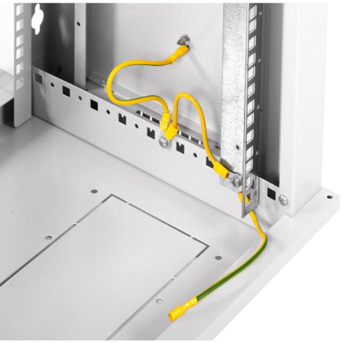 Шкаф коммутационный ЦМО ШРН-ЭКОНОМ (ШРН-Э-6.500) настенный 6U 600x520мм пер.дв.стекл 75кг серый 470мм 14.94кг 345мм
