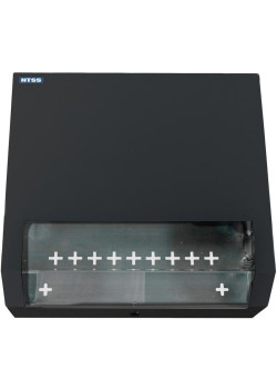 Шкаф коммутационный NTSS (NTSS-SOHO5U-BL) настенный 5U 520x140мм пер.дв.стекл несъемн.бок.пан. 80кг черный 11кг 480мм IP20 металл