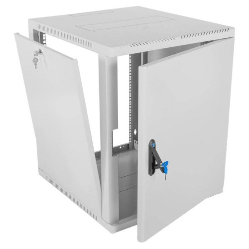 Шкаф коммутационный ЦМО (ШРН-15.500.1) настенный 15U 600x529мм пер.дв.металл 200кг серый 470мм 180град.