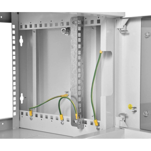 Шкаф коммутационный ЦМО (ШРН-6.350) настенный 6U 600x350мм пер.дв.стекл 200кг серый 300мм 180град.