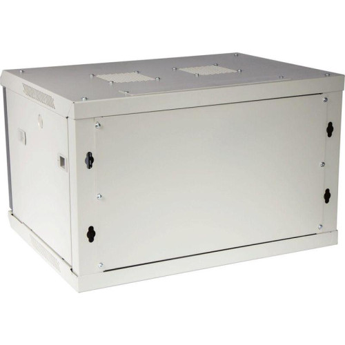 Шкаф коммутационный Lanmaster (TWT-CBWPG-9U-6X6-GY) настенный 9U 600x600мм пер.дв.стекл 60кг серый 502мм