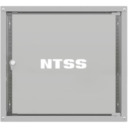 Шкаф коммутационный NTSS Lime (NTSS-WL9U5560GS) настенный 9U 550x600мм пер.дв.стекл несъемн.бок.пан. 30кг серый 520мм 15.6кг 110град. 500мм IP20 сталь