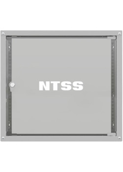 Шкаф коммутационный NTSS Lime (NTSS-WL9U5560GS) настенный 9U 550x600мм пер.дв.стекл несъемн.бок.пан. 30кг серый 520мм 15.6кг 110град. 500мм IP20 сталь