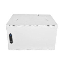 Шкаф коммутационный ЦМО (ШРН-6.650.1-9005) настенный 6U 600x650мм пер.дв.металл 200кг черный 470мм 180град.