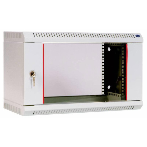 Шкаф коммутационный ЦМО (ШРН-6.650) настенный 6U 600x650мм пер.дв.стекл 200кг серый 600мм 18.6кг 180град. 366мм