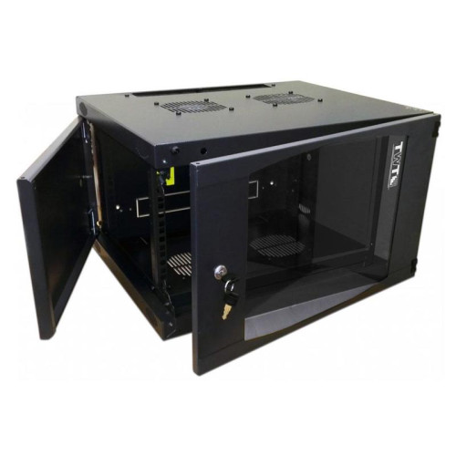 Шкаф коммутационный Lanmaster Next (TWT-CBWNG-9U-6X6-BK) настенный 9U 550x600мм пер.дв.стекл 60кг черный 19.5кг 494мм