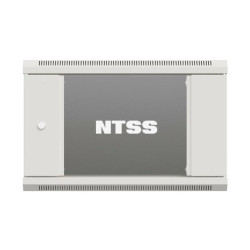 Шкаф коммутационный NTSS Премиум (NTSS-W15U6045GS-2) настенный 15U 600x450мм пер.дв.стекл 60кг серый 365мм 27кг 220град. 770мм IP20 сталь