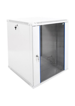 Шкаф коммутационный ЦМО ШРН-ЭКОНОМ (ШРН-Э-15.650) настенный 15U 600x650мм пер.дв.стекл 65кг серый 600мм 26.6кг 180град. 746мм