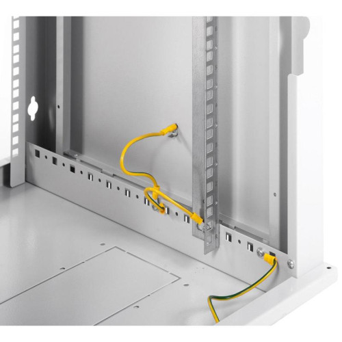 Шкаф коммутационный ЦМО ШРН-ЭКОНОМ (ШРН-Э-15.500) настенный 15U 600x520мм пер.дв.стекл 75кг серый 470мм 23.1кг 180град. 746мм