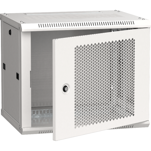 ITK Шкаф LINEA W 9U 600x450 мм дверь перфорированная, RAL7035